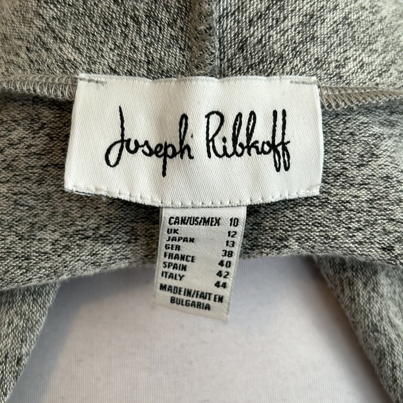 Joseph Ribkoff Heather Gray Open Draped Cardigan - Picture 8 of 8
